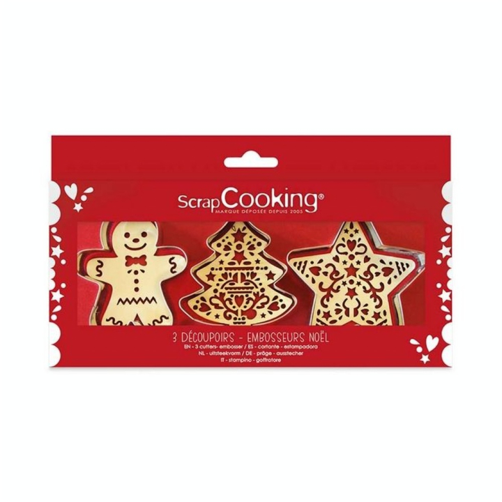 Découpoirs Embosseurs 3 pcs Coffret Noël - ScrapCooking - Rougier et Plé