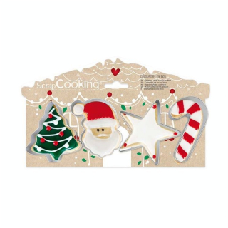 Emporte-Pièces 4 pcs Noël - ScrapCooking - Rougier et Plé