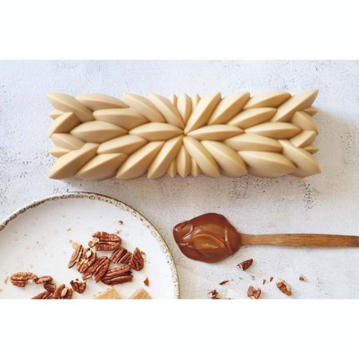 Moule Silicone Bûche 3D Instant 25 x 8 x 8 cm - ScrapCooking - Rougier et Plé