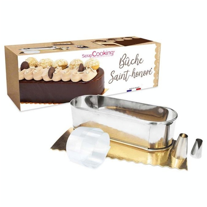 Kit Bûche Saint-Honoré 11 x 35 x 11 cm - ScrapCooking - Rougier et Plé