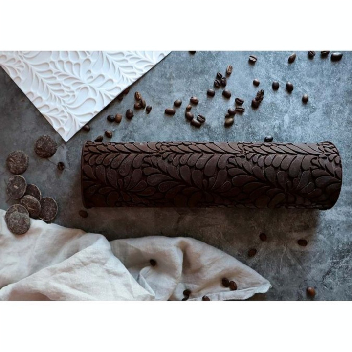 Tapis 3D Bûche Silicone Ondine 28,3 x 18 cm - ScrapCooking - Rougier et Plé