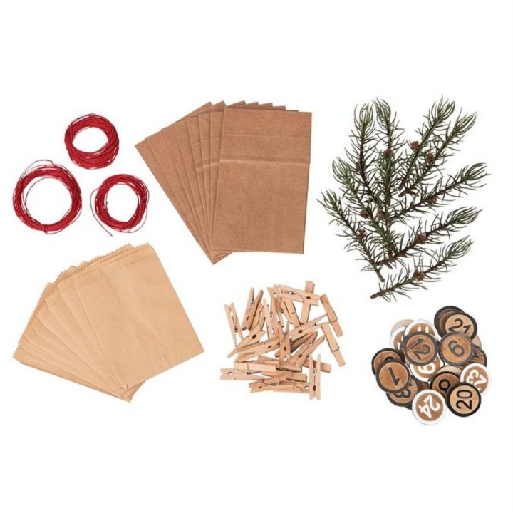 Calendrier de l'avent Kit Rondelles en bois - Rayher - Rougier et Plé