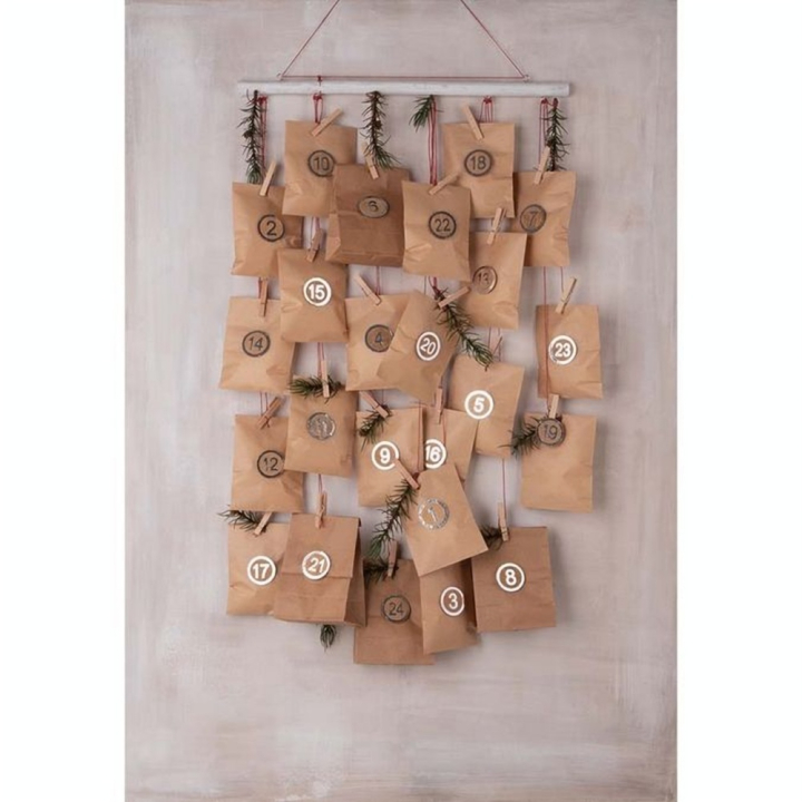 Calendrier de l'avent Kit Rondelles en bois - Rayher - Rougier et Plé