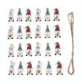 Chiffres Calendrier de l'Avent 24 pcs Pinces à linge Lutins - Rayher - Rougier et Plé