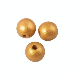 Boules en bois percées ø 10 mm 35 pcs Noir mat - Rayher - Rougier et Plé