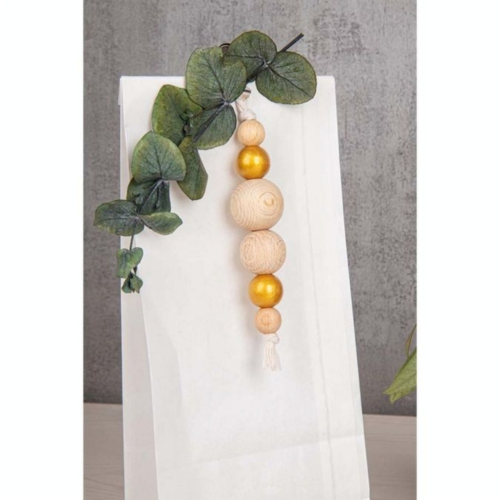 Boules en bois percées ø 15 mm 15 pcs Noir mat - Rayher - Rougier et Plé