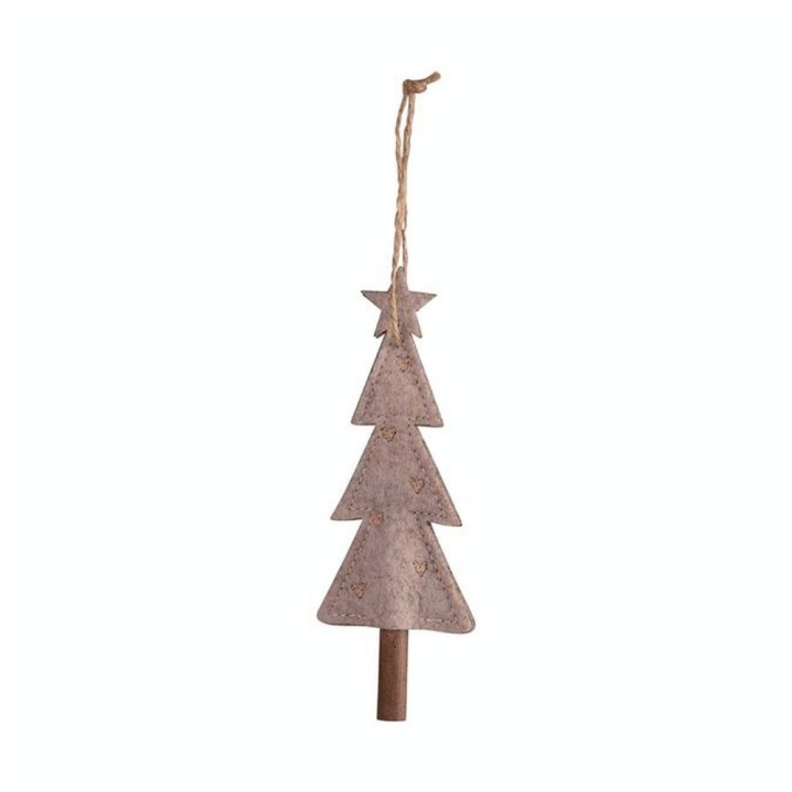 Sapin de Noël en feutrine à suspendre 6 x 17 cm Cœurs - Rayher - Rougier et Plé