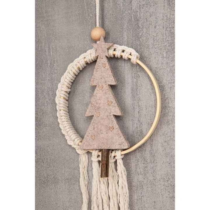 Sapin de Noël en feutrine à suspendre 6 x 17 cm Cœurs - Rayher - Rougier et Plé