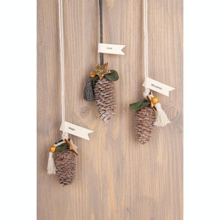 Pommes de pin à suspendre 3 pcs - Rayher - Rougier et Plé