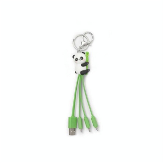 Câble de charge multiple Porte-clés Panda - Legami - Rougier et Plé