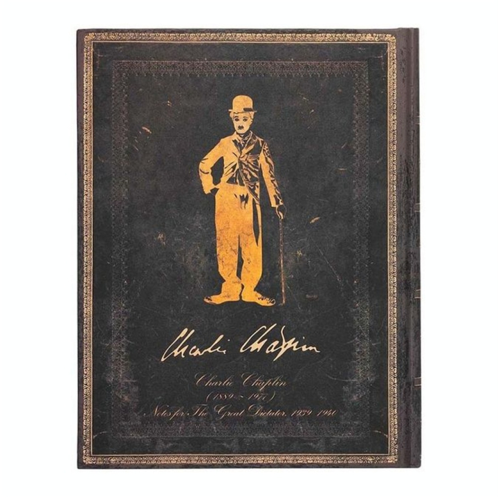 Carnet Rigide Charlie Chaplin 144 p Ligné Ultra 18 x 23 cm - Paperblanks - Rougier et Plé