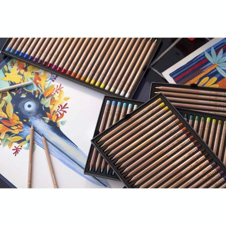 Crayon de couleur Luminance 6901® 76 pcs + 2 Full Blender - Caran d'Ache - Rougier et Plé