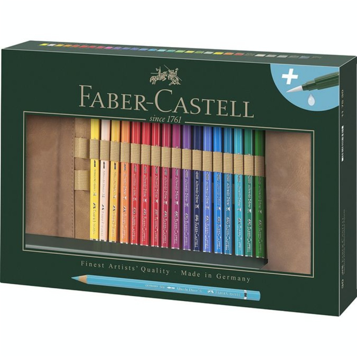 Trousse Rouleau + 30 Crayons aquarellables A. Dürer - Faber-Castell - Rougier et Plé
