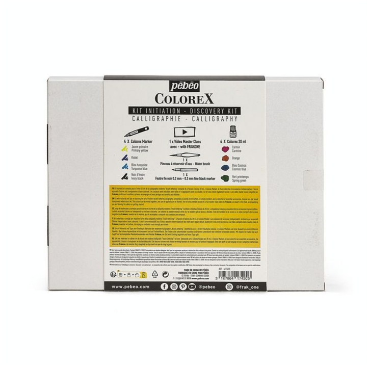 Encre Aquarelle Colorex Kit Calligraphie - Pébéo - Rougier et Plé