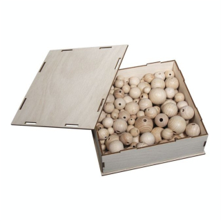 Coffret de 222 Perles en bois - Rayher - Rougier et Plé