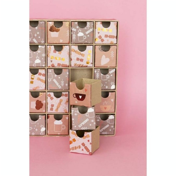 Papier Texture 30 x 40 cm Noël choco - Décopatch - Rougier et Plé