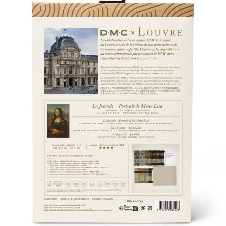 Kit Point de croix La Joconde - DMC - Rougier et Plé