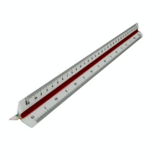 Règle à échelle 30 cm 1/100 à 1/25 - Rougier&Plé - Rougier et Plé