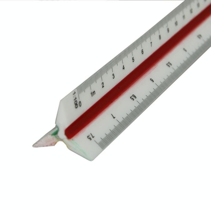 Règle à échelle 30 cm 1/100 à 1/25 - Rougier&Plé - Rougier et Plé