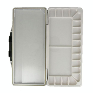 Palette plastique pour Aquarelle 18 cases 12.5 x 27.5 cm - Rougier&Plé - Rougier et Plé