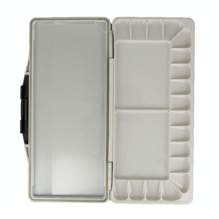 Palette plastique pour Aquarelle 18 cases 12.5 x 27.5 cm - Rougier&Plé - Rougier et Plé