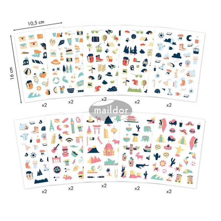 Stickers Book Stick Voyage - Maildor - Rougier et Plé