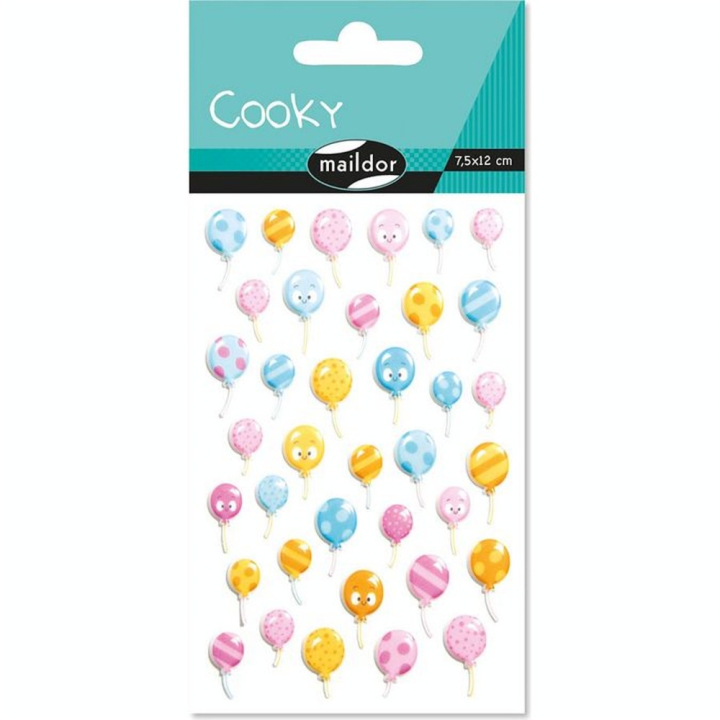 Stickers 3D Cooky Ballons de baudruche - Maildor - Rougier et Plé