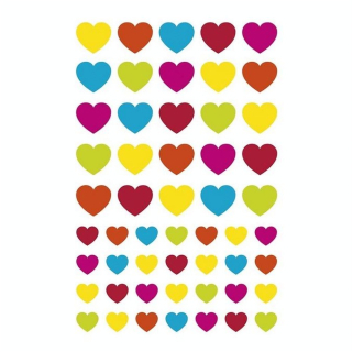 Gommettes Initial Cœurs Multicolores - Maildor - Rougier et Plé