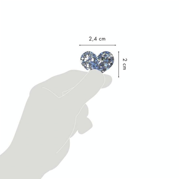 Gommettes Initial Cœurs Étoiles Holographiques - Maildor - Rougier et Plé