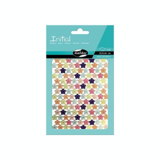 Gommettes Initial Mini étoiles métal-pastel - Maildor - Rougier et Plé