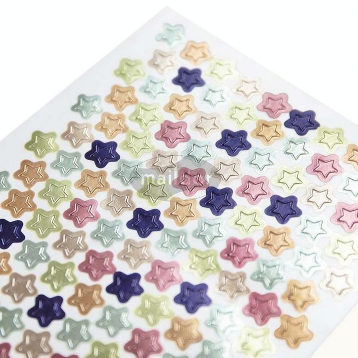 Gommettes Initial Mini étoiles métal-pastel - Maildor - Rougier et Plé