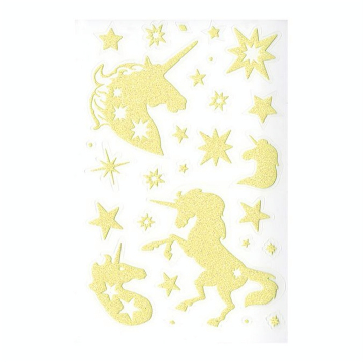 Autocollants Phosphorescents Phospho Stick Licornes - Maildor - Rougier et Plé