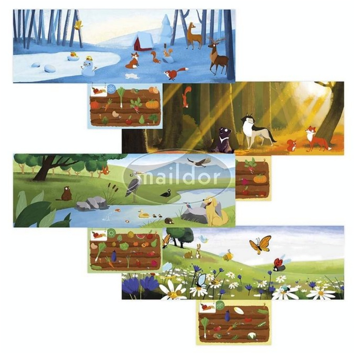 Stickers repositionnables Stick Story Les saisons - Maildor - Rougier et Plé