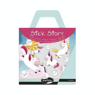 Stickers repositionnables Stick Story Licornes - Maildor - Rougier et Plé