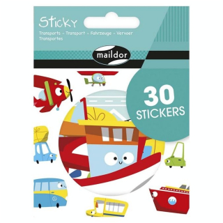 Gommettes Sticky Transports - Maildor - Rougier et Plé
