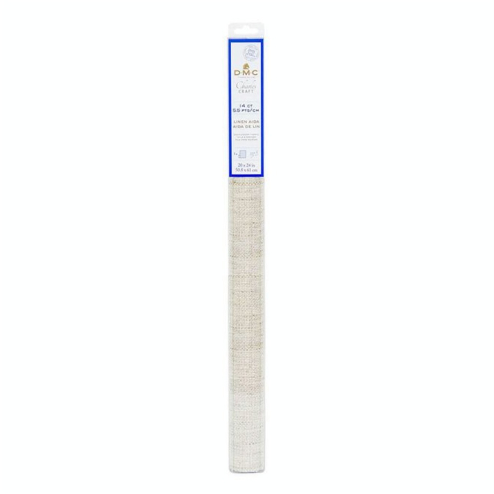 Toile Aïda de lin à broder 5,5 pts/cm 14ct 50,8 x 61 cm - DMC - Rougier et Plé