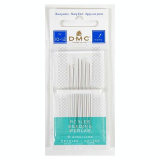 Aiguille à perle 6 pcs n°10-12 - DMC - Rougier et Plé