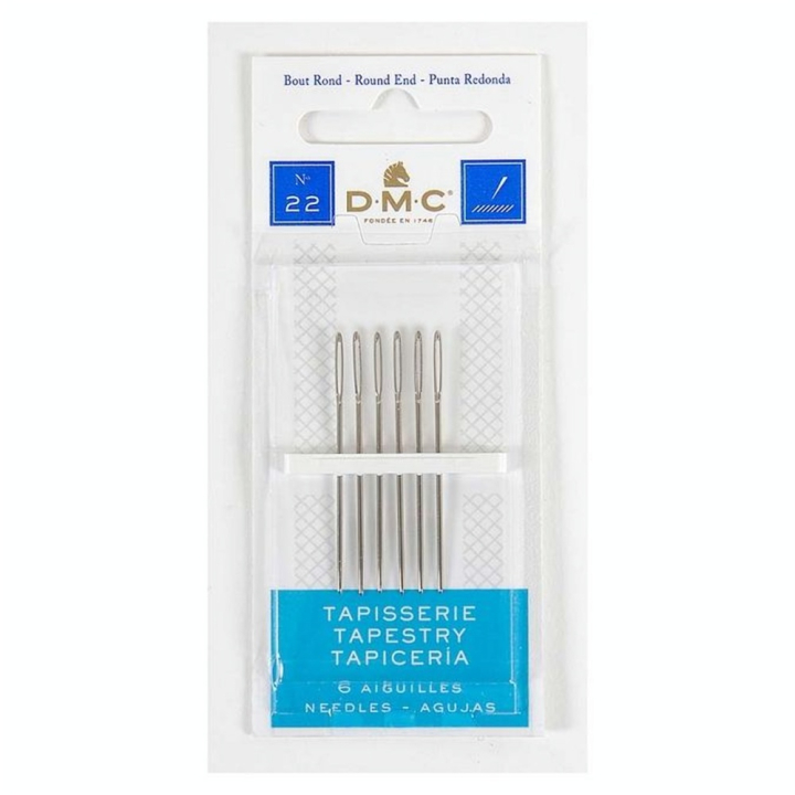 Aiguille à tapisserie n°22 - 6 pcs - DMC - Rougier et Plé