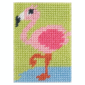 Kit Tapisserie 13 x 18 cm Le Flamant rose - DMC - Rougier et Plé