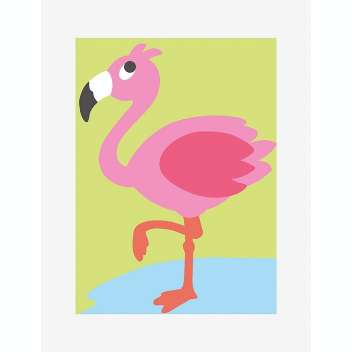 Kit Tapisserie 13 x 18 cm Le Flamant rose - DMC - Rougier et Plé