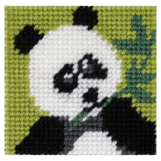 Kit Tapisserie 15 x 15 cm Le Panda - DMC - Rougier et Plé