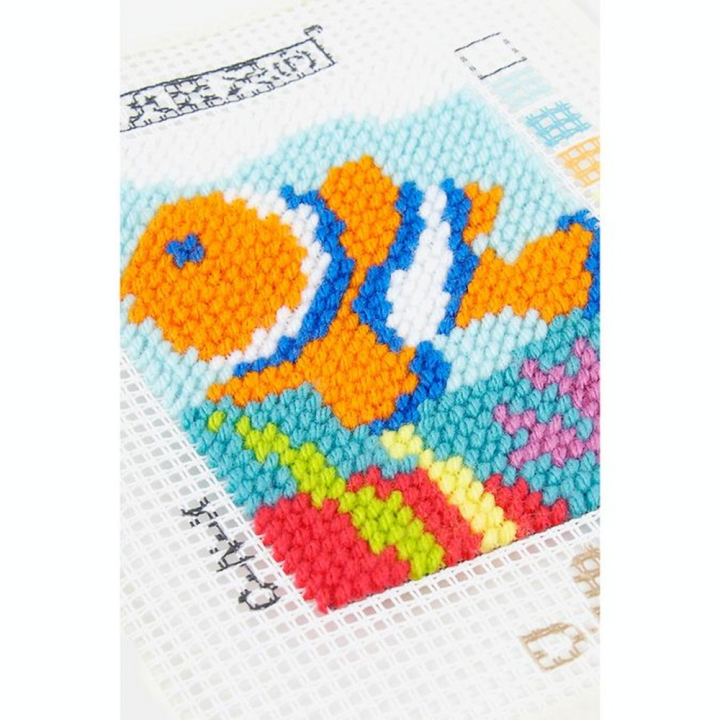 Kit Tapisserie 13 x 18 cm Poisson clown - DMC - Rougier et Plé