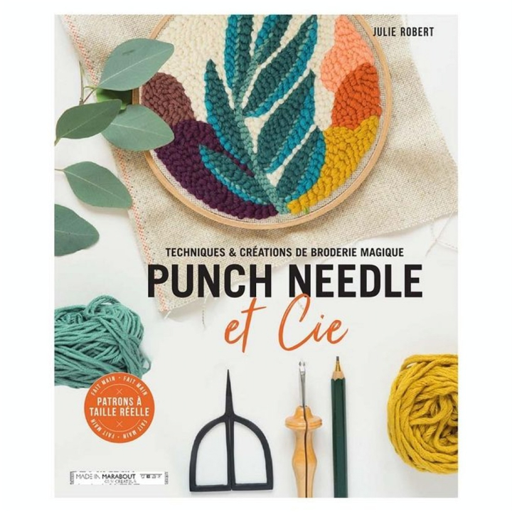 Livre Punch Needle et Cie - Marabout - Rougier et Plé
