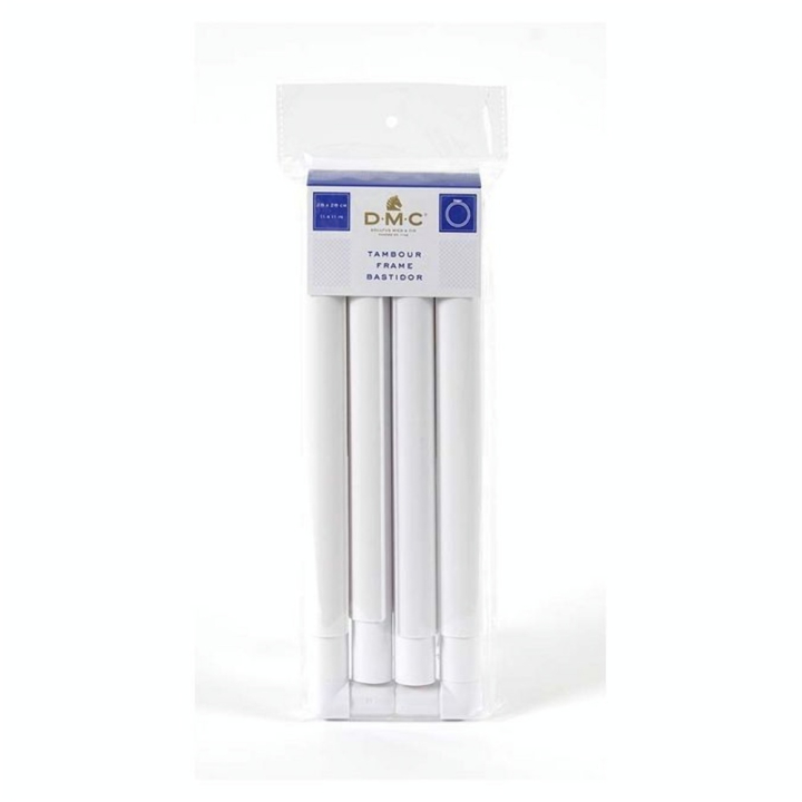 Tambour carré 28 x 28 cm Blanc - DMC - Rougier et Plé