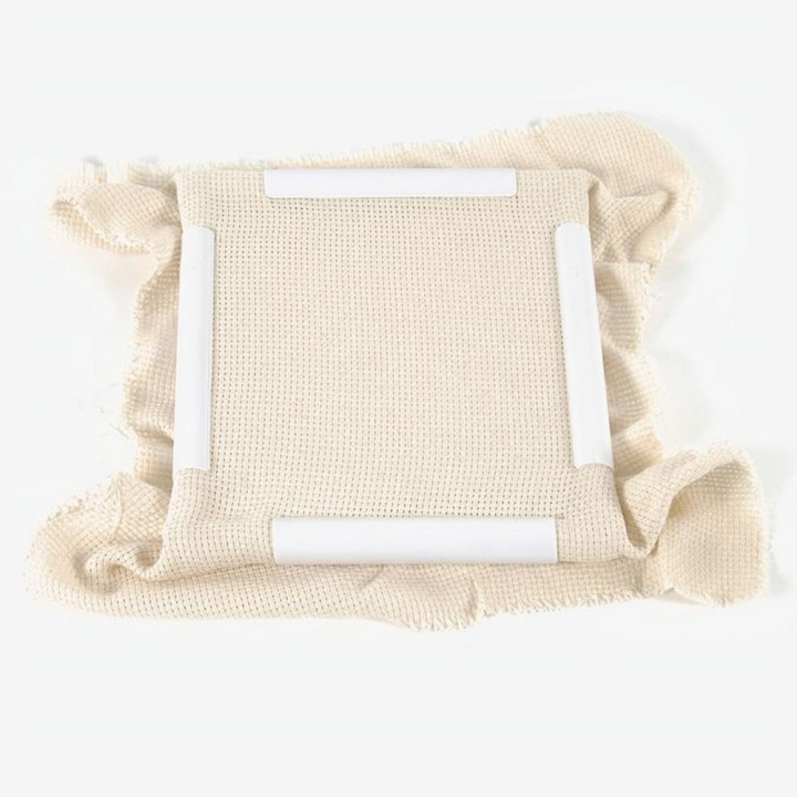 Tambour carré 28 x 28 cm Blanc - DMC - Rougier et Plé