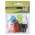 Clip Creacord 10 mm 10 pcs Coloris Assortis - Graine Créative - Rougier et Plé
