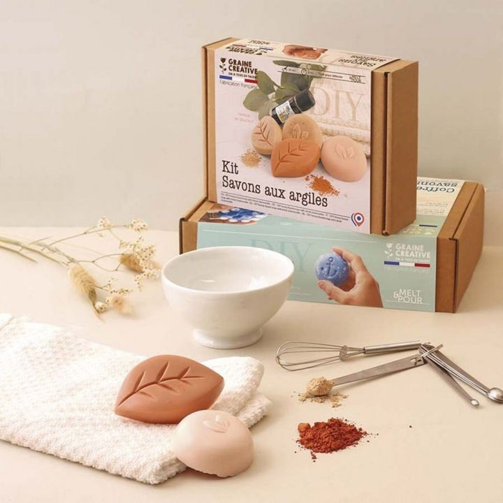 Kit DIY Savons à la Poudre d'argile - Graine Créative - Rougier et Plé