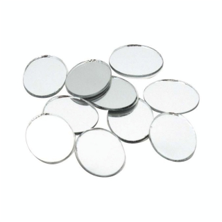 Miroirs adhésifs Ovales 10 pcs 20 x 25 mm - Graine Créative - Rougier et Plé