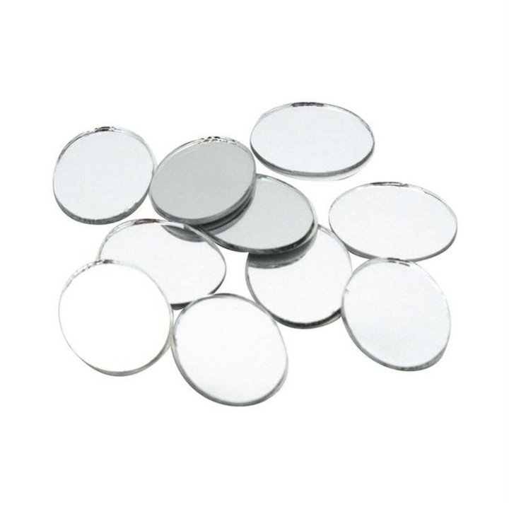 Miroirs adhésifs Ovales 10 pcs 20 x 25 mm - Graine Créative - Rougier et Plé