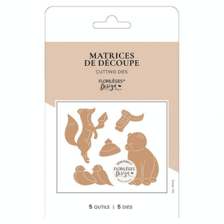 Dies set Animaux d'hiver 5 pcs - Florilèges Design - Rougier et Plé